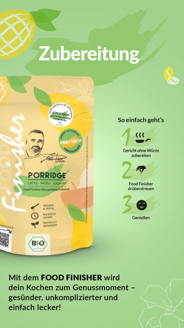 BIO PORRIDGE FOOD FINISHER – Bild 4